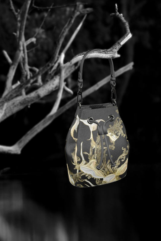 Golden Threads Bucket Bag