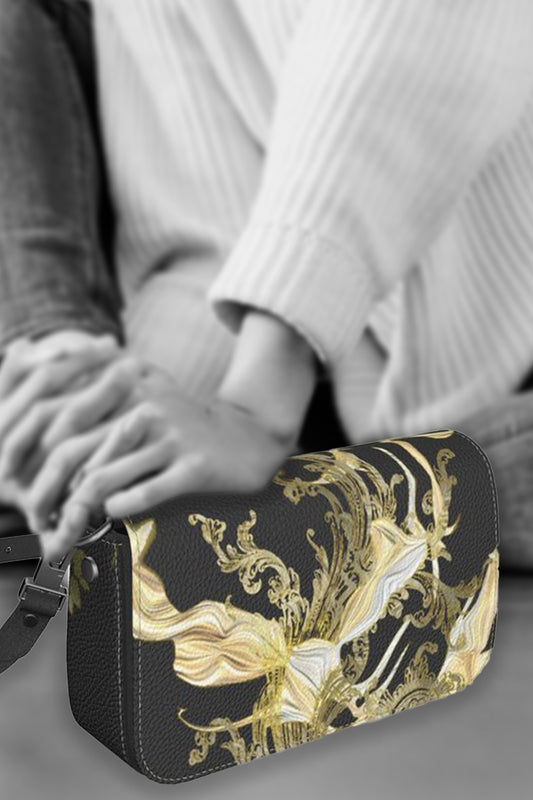 Golden Threads Flap Over Box Bag