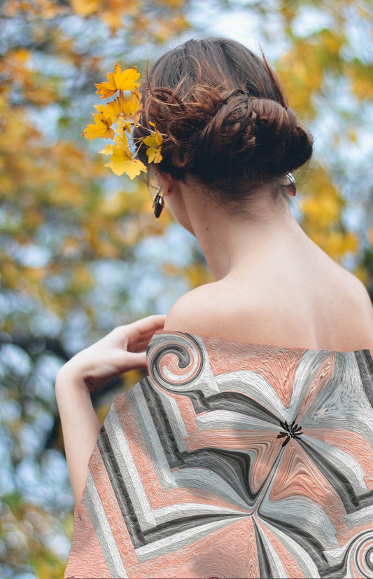 Herringbone with a Twist Scarf Wrap or Shawl