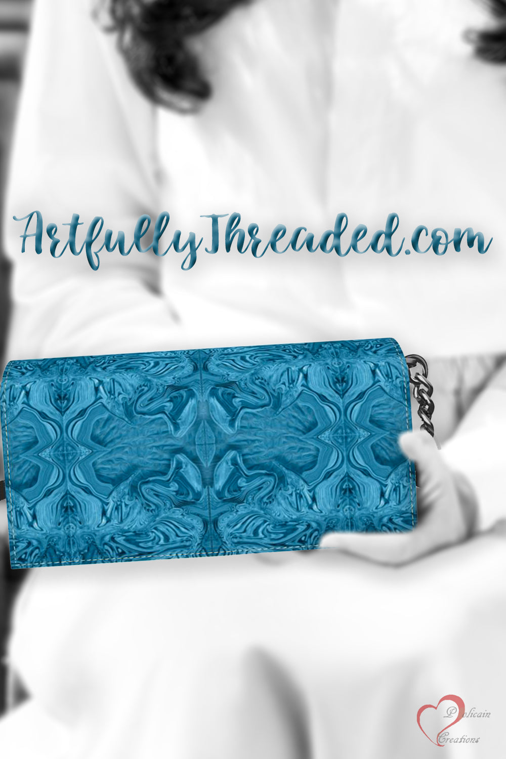 Blue Denim Design Design 'Kenway' Evening Bag