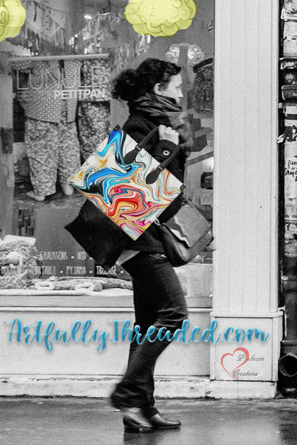 The Party Leather Shopper Bag