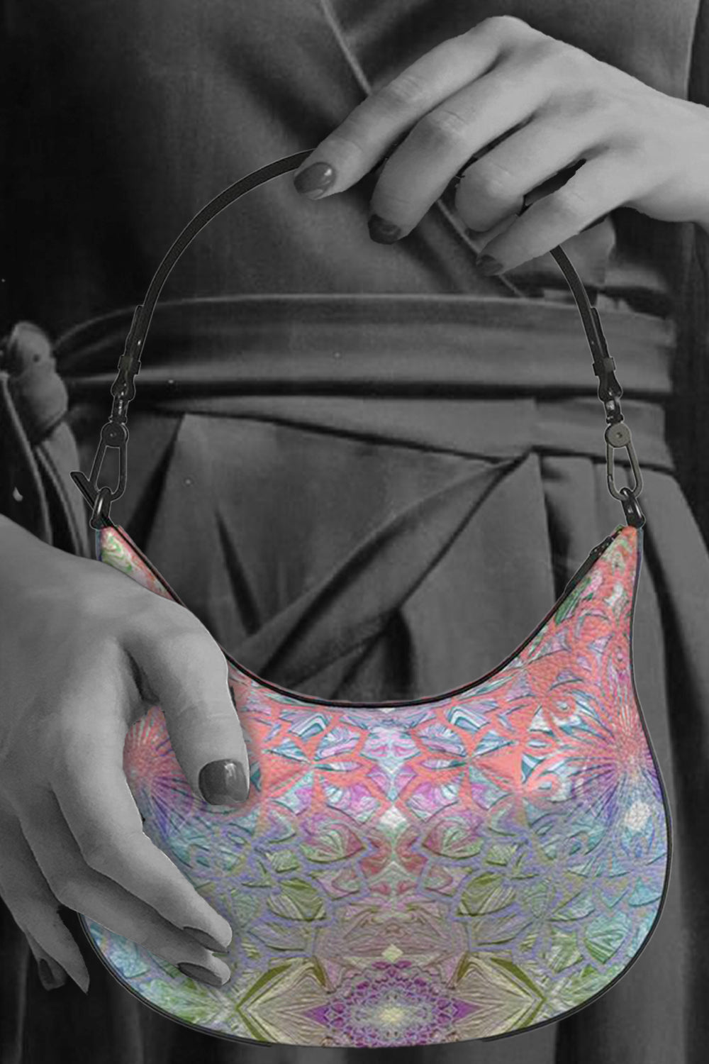 Pretty in Pastels Curve Hobo Bag