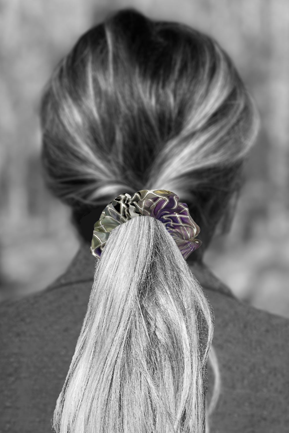 3 Pack of Hair Scrunchies - Pastel, Gold and Pewter