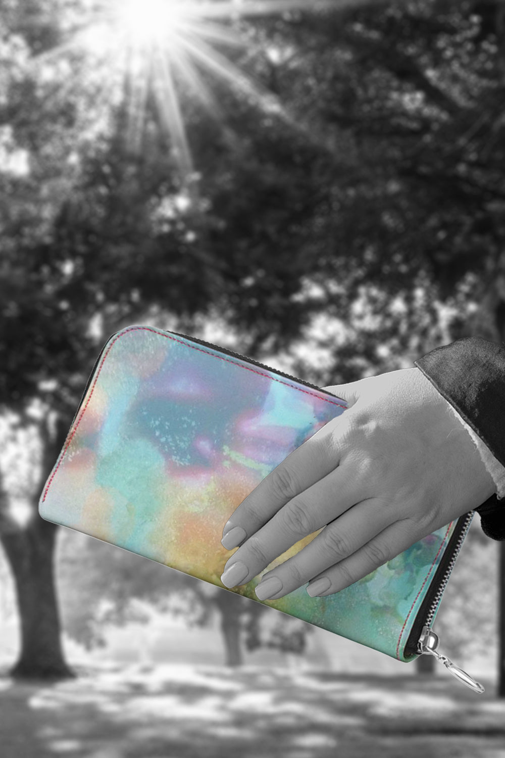 Sweetness Leather Zip Wallet / Purse